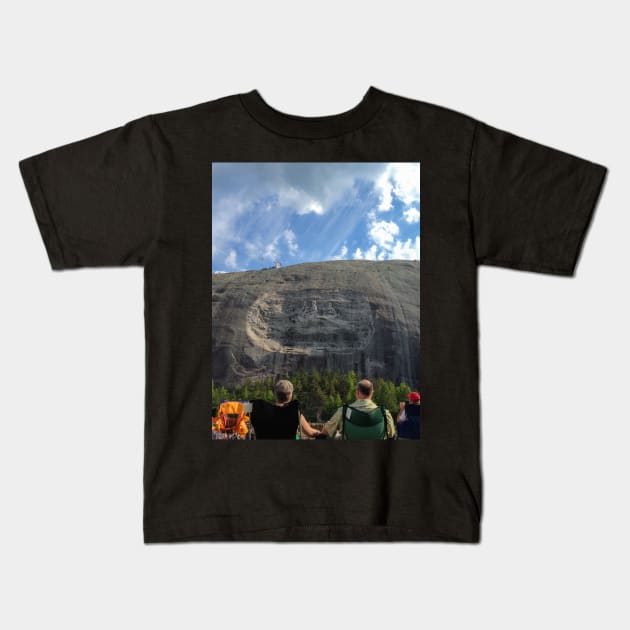 Stone Mountain Kids T-Shirt by Ckauzmann